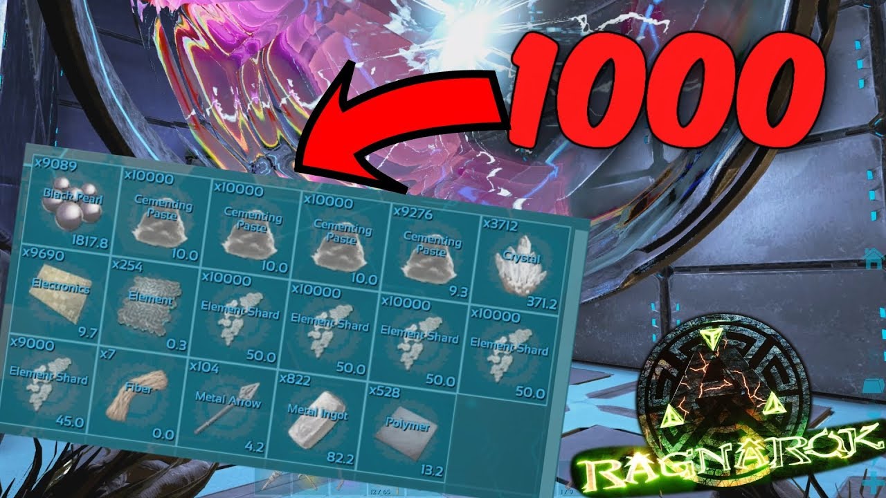 1000 ELEMENT STELEN VAN DE CRAFTMASTER!? - ARK Ragnarok #83