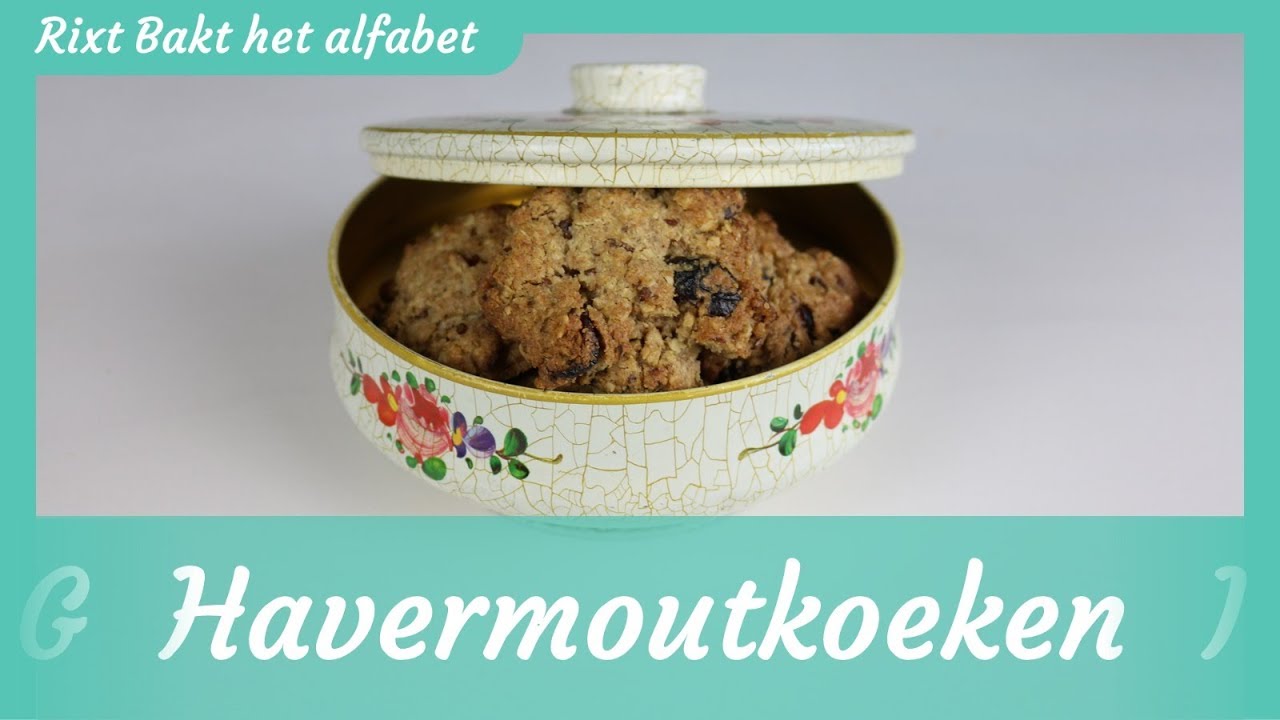 Havermoutkoeken met gedroogde cranberries recept! | Rixt bakt het alfabet