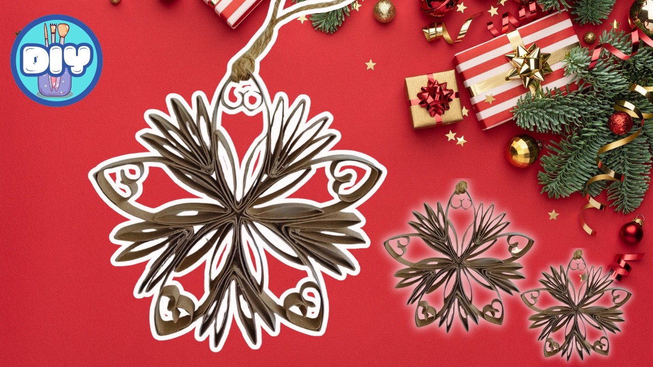 DIY Stella di Natale | Tutorial facile  con cartoncino riciclato | Decorazione natalizia