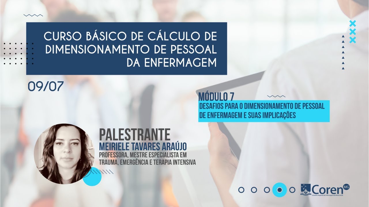 Módelo 7 - Curso Básico de Cálculo de Dimensionamento de Pessoal de Enfermagem