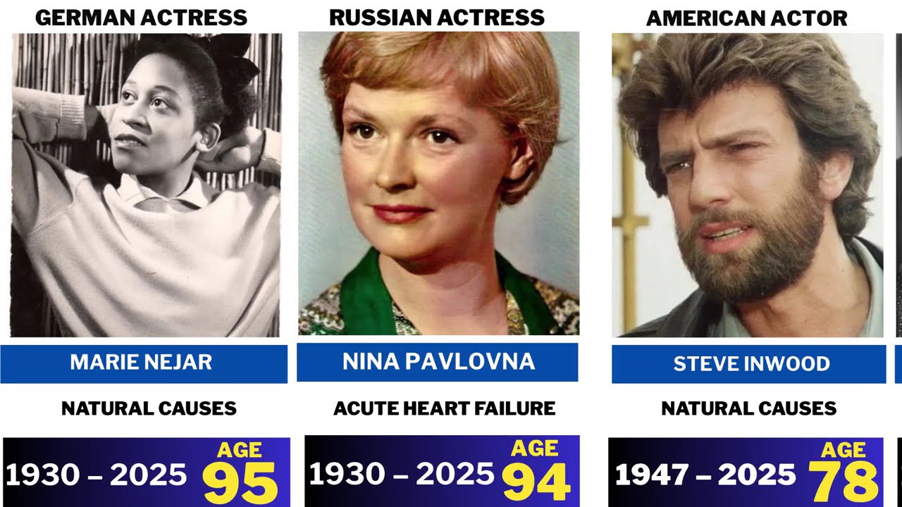 50 Celebrities Who Died in the last few days
