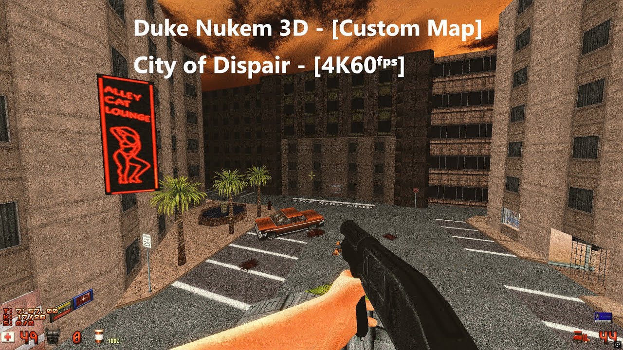 Duke Nukem 3D - [EDuke32 & HRP & DukePlus] - Map: #0032 - City of Dispair - [4K60ᶠᵖˢ]