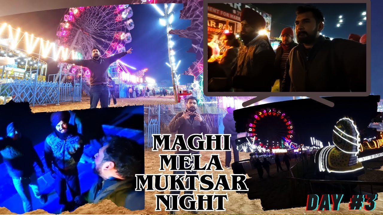 🎠 Raat Da Mela | Night View Full Enjoyment  Muktsar✨🌙 vlog 4