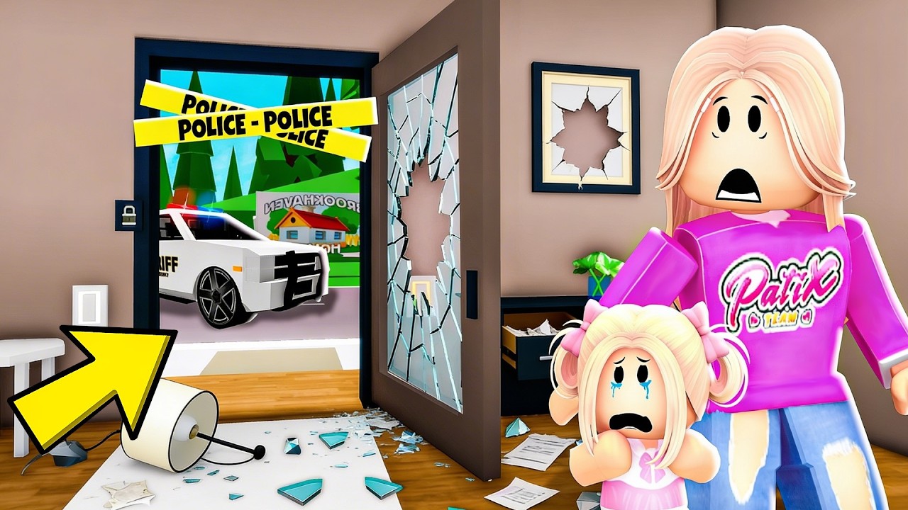 KTOŚ WŁAMAŁ SIĘ DO NASZEGO DOMU... na BROOKHAVEN w ROBLOX!