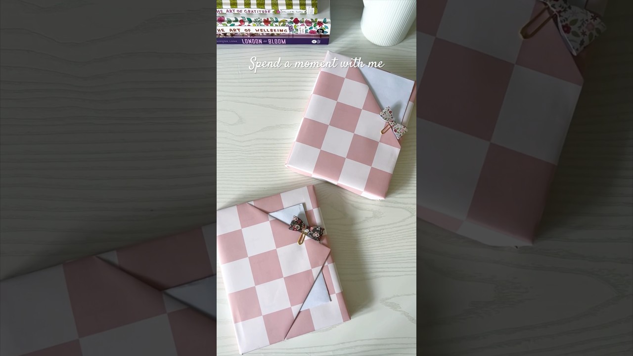 How to wrap a book xx #gift #giftideas #diy