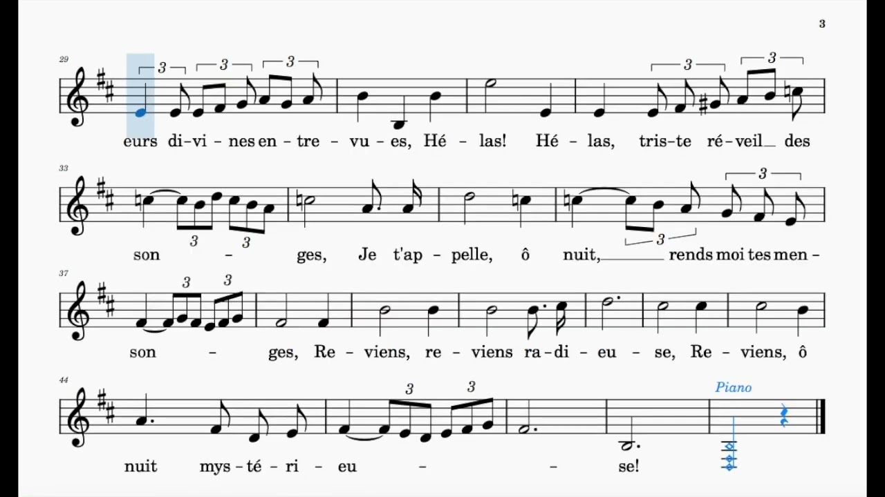 Après Un Rêve (Fauré) | Low Voice | Trinity Grade 8 | Group D | B minor | 60 bpm | Sing-Along