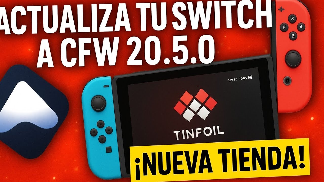 “¡Actualiza tu Switch a CFW 20.5.0! Descubre la nueva tienda Tinfoil y los temas exclusivos”