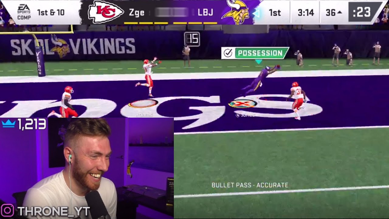 Throne throws for a perfect passer rating...