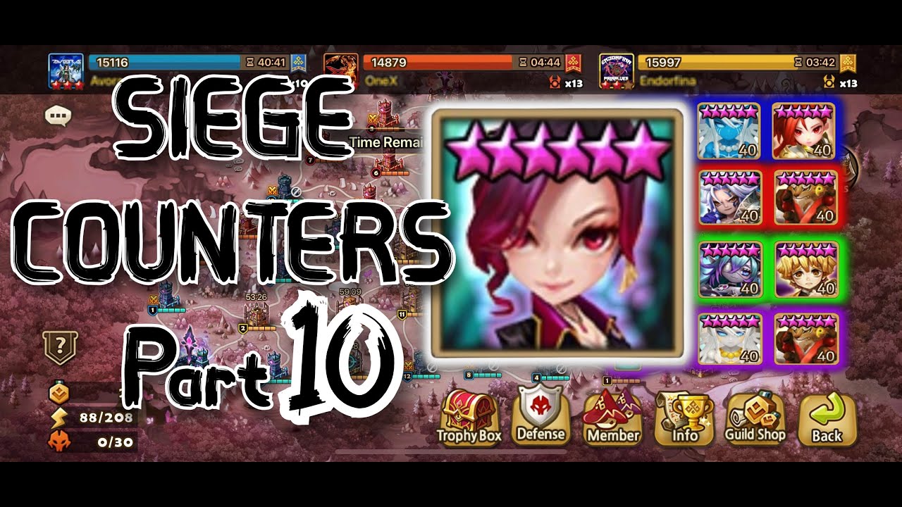 Siege Defense Counters Part 10 - Summoners War