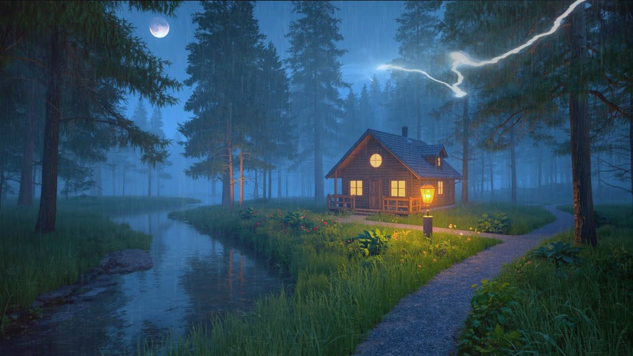 Deep Sleep During the Rainy Night – 6 Hours Rain Sounds for Sleeping, Beat Insomnia & Relax