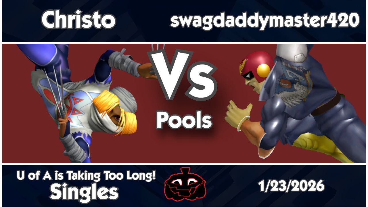 UofA Too Long - Christo (Sheik) vs swagdaddymaster420 (Falcon) Melee Singles Pools