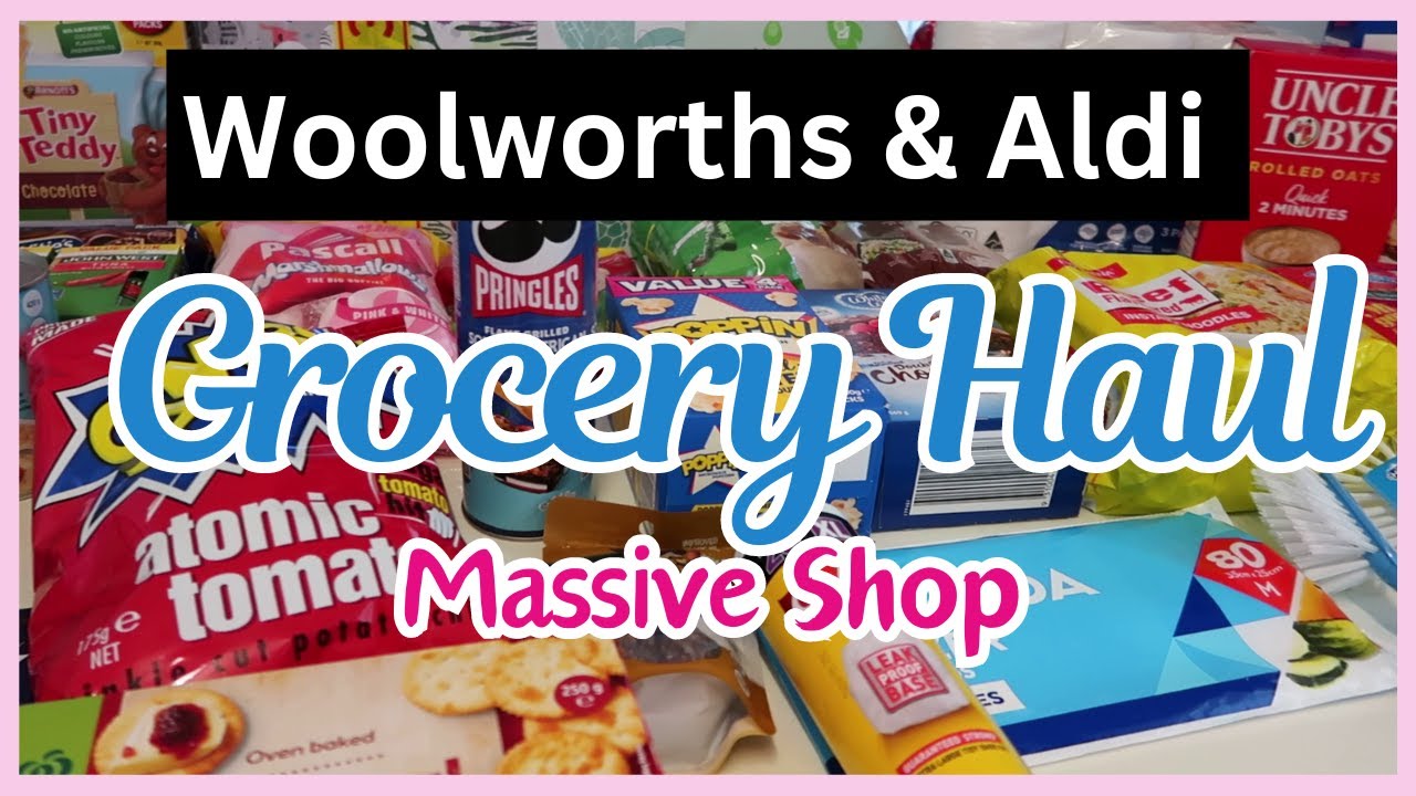 *NEW* WEEKLY GROCERY HAUL AUSTRALIA | ALDI & WOOLWORTHS | HOMEMAKING WITH HAMPTON NOTE
