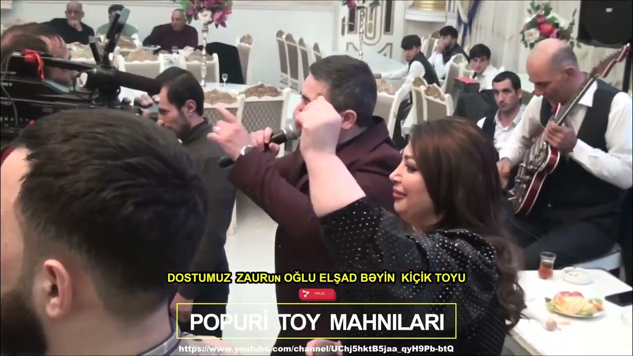 Şen popuri toy mahnilari oxuyur Nigar Ağcabədili və İlqar ⧸ gitara Asif ⧸ sintez Rövşen ⧸ pop