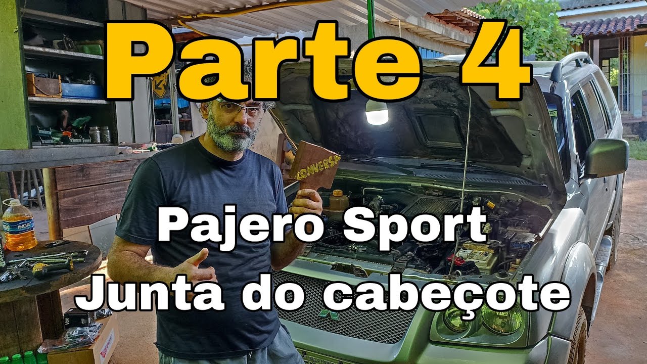 Mitsubishi Pajero troca da junta do cabeçote + dica importante (parte 4) DEU PROBLEMA 😬😡 l200 2011