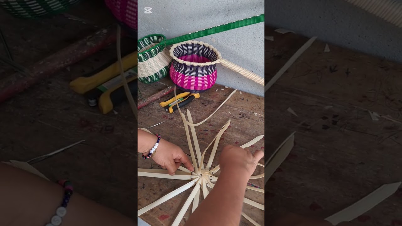 Cómo tejer canasta para ofrendas