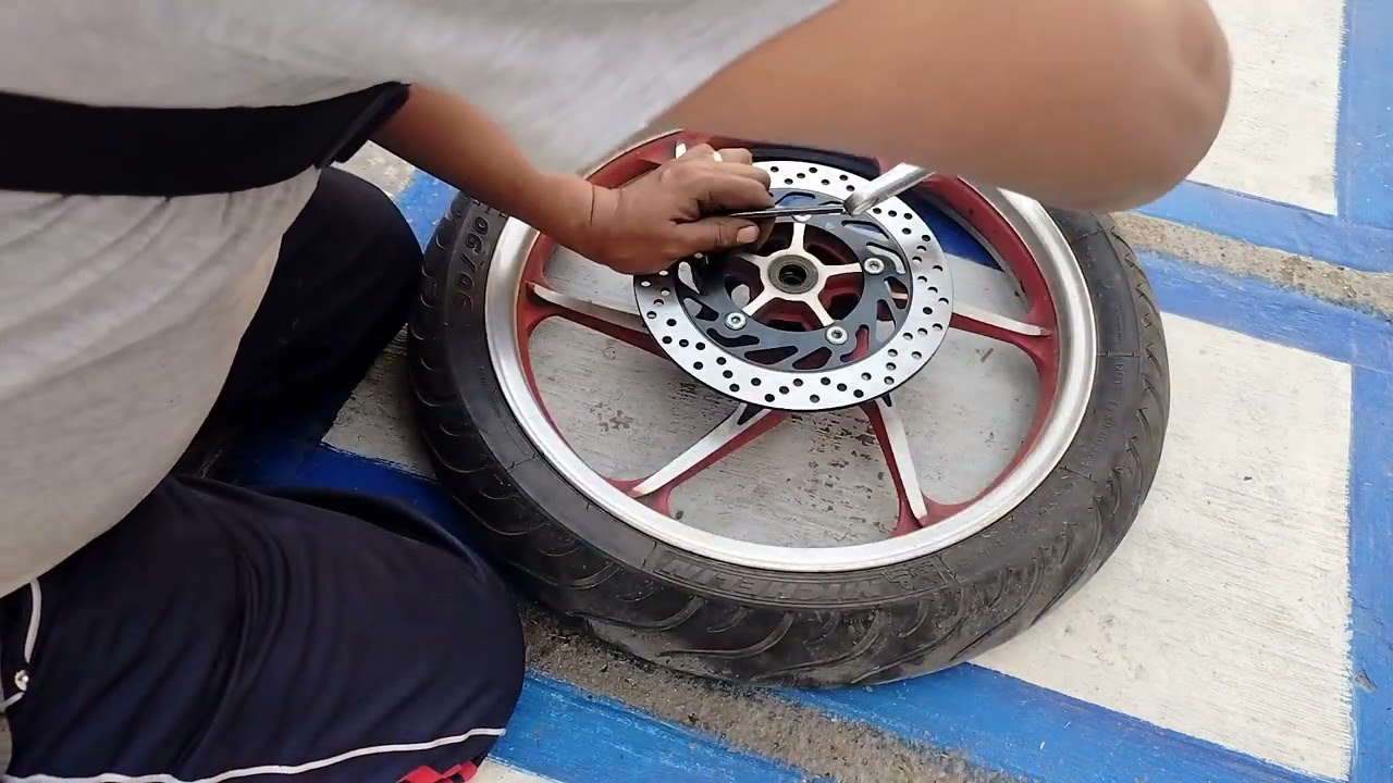 como cambiar disco de freno delantero, tornado 250
