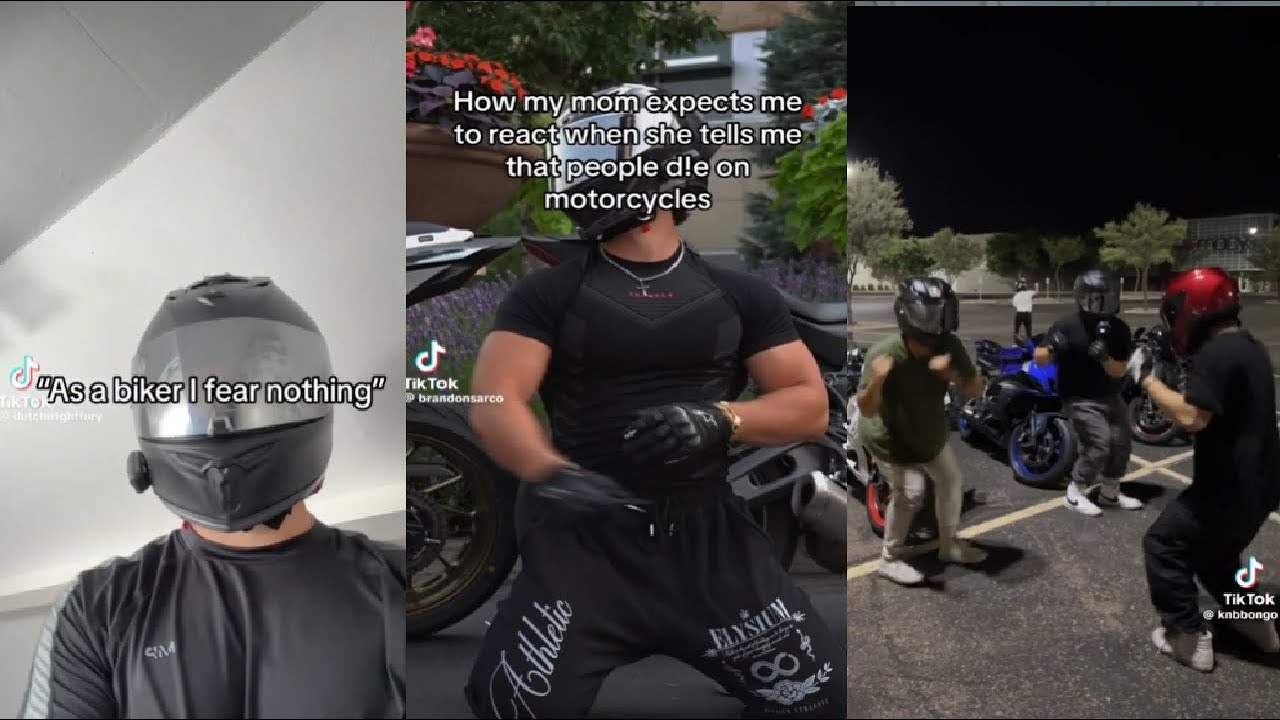 Bikers tiktok compilation pt. 2 because uhm... 🤭