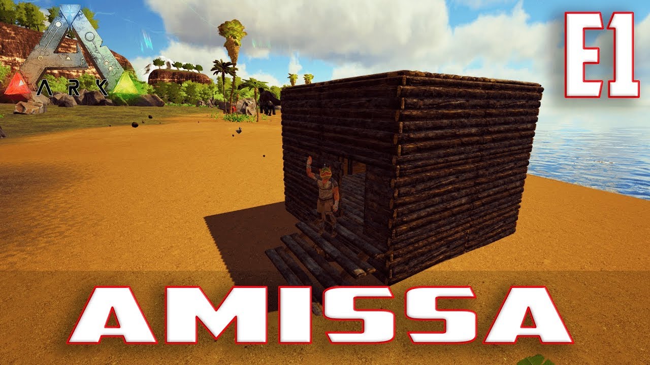 Let's Play ARK: Survival Evolved (Single Player Amissa)Ep.1-New Map New Adventures