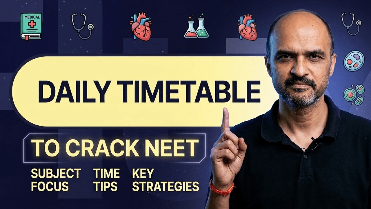 DAILY Time Table STARTING NOW to crack NEET - LIVE Kickstart Session with Kapil sir!!