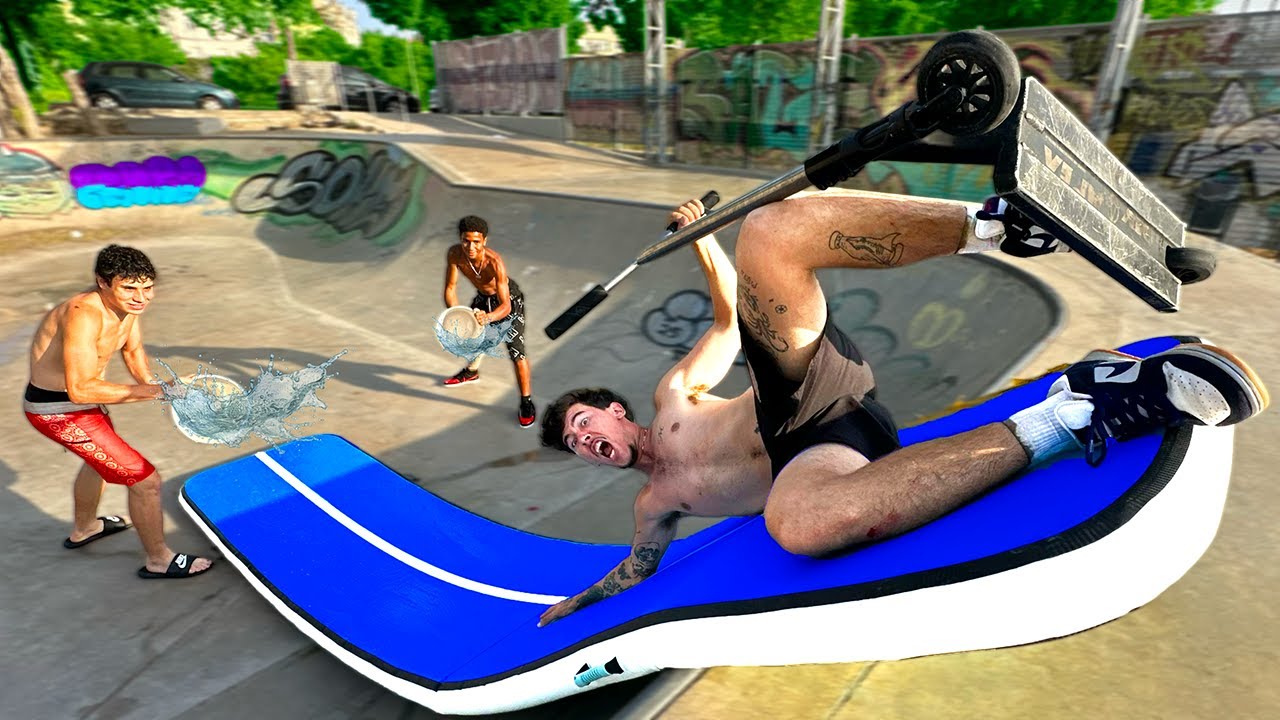 No fue una buena idea traer esto al Skatepark... *CAIDAS EXTREMAS*
