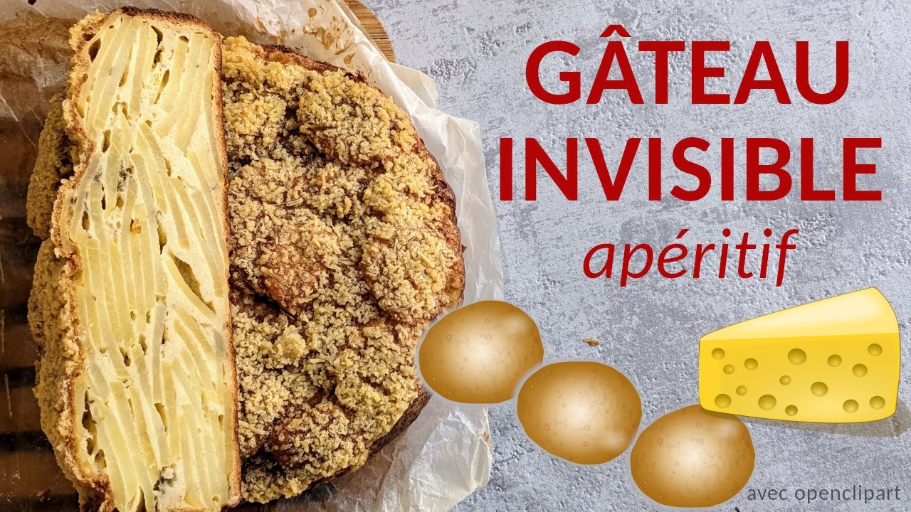 Gâteau INVISIBLE salé, pommes de terre + fromage, ça change!
