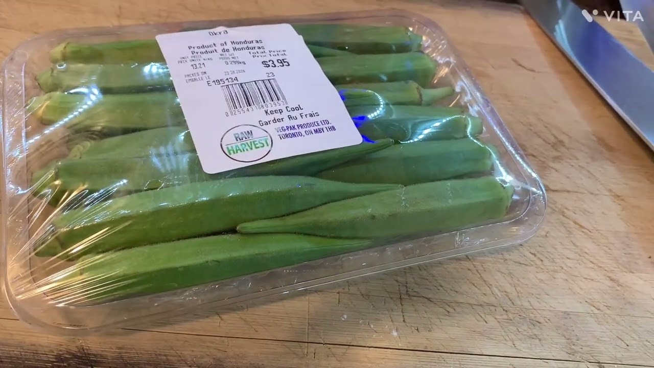 Okra and salt fish with ground provision and Dumping for dinner today must watch to the end 