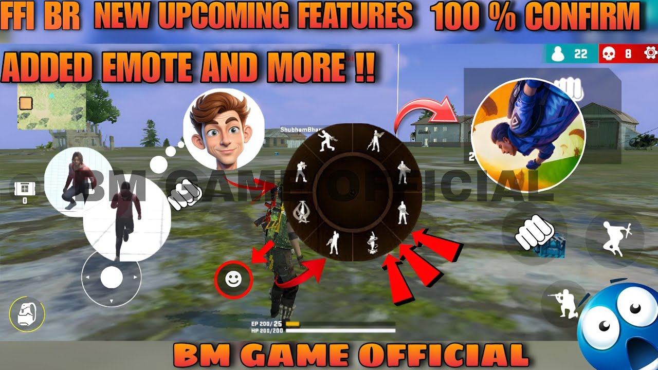 FFI BR New Update 🤩 | Upcoming All New Features  | Added Emotes In FFI BR || Game Dev Raj || (Hindi)
