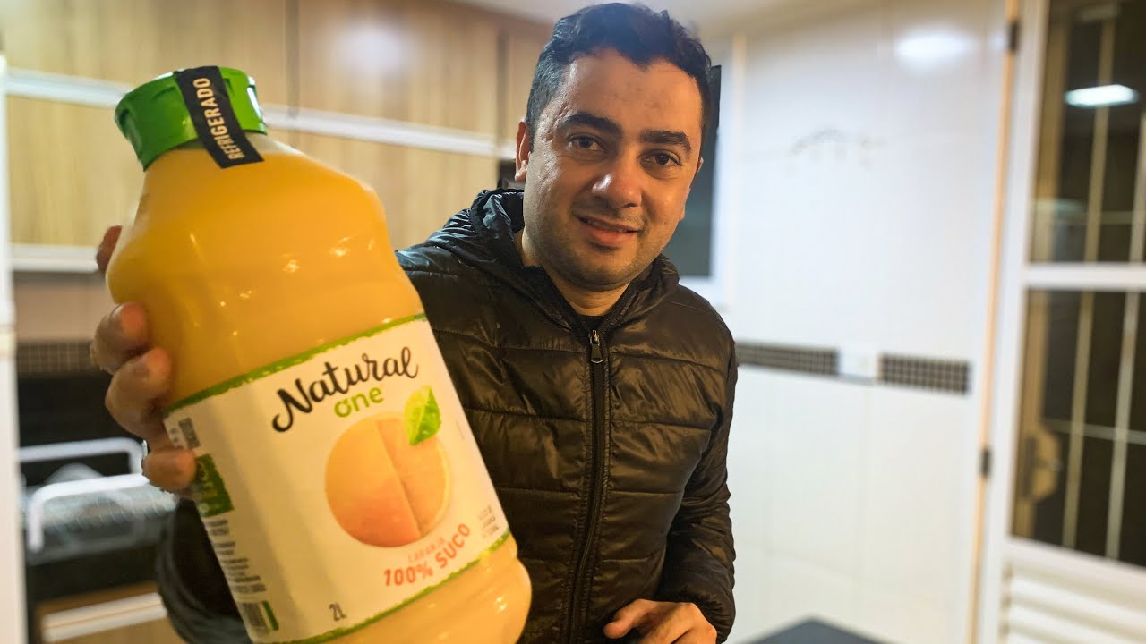 Experimentando Suco de Laranja NATURAL ONE - 100% NATURAL