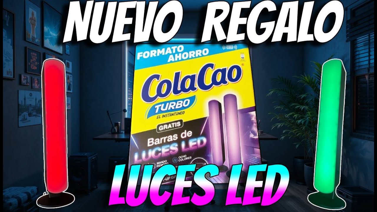 ¡INCREÍBLE Barras LED Gaming GRATIS de Cola Cao!