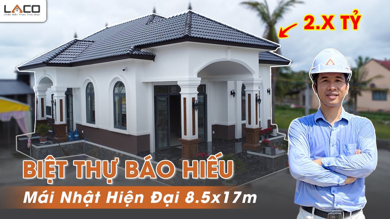 [BÀN GIAO] Biệt Thự 1 Tầng Mái Nhật 8.5x17m Báo Hiếu Bố Mẹ Tại Tiền Giang | Xây Nhà Trọn Gói LACO