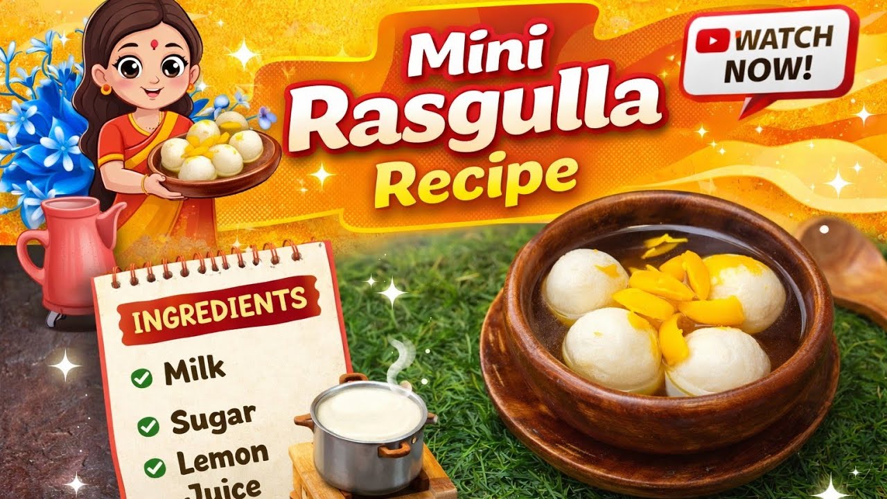 Miniature | Rasgulla Recipe 😋 How to make Rasgulla recipe | Rasgulla Kaise Banaye | The Small Cook 