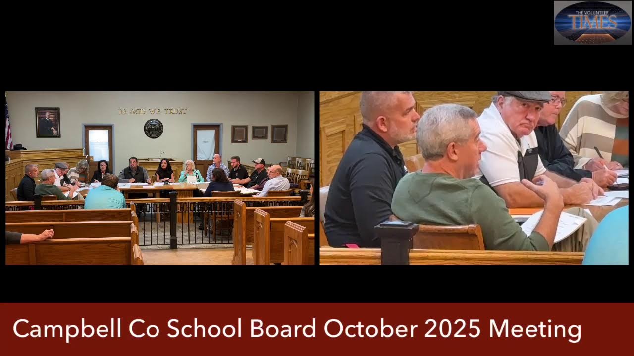 Campbell Co School Board October 2025 Meeting