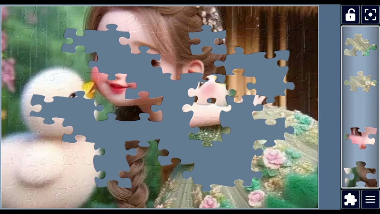 Little Princess & Her Duckling #princess #duckling #art 🎨👧🐤@puzzlemaster1034