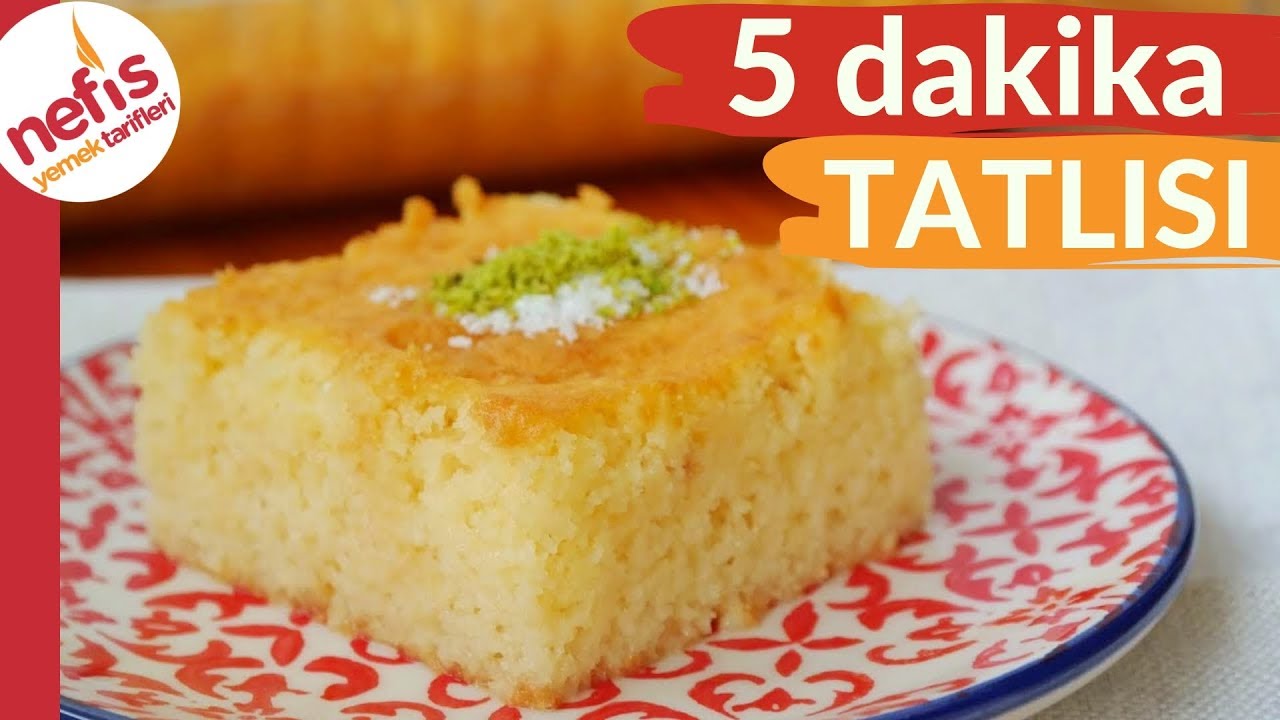 ŞAKA DEĞİL &Ccedil;OK KOLAY 😉 5 DAKİKA TATLISI 😘❤ ŞERBET KAYNATMAK YOK! 🤫💯