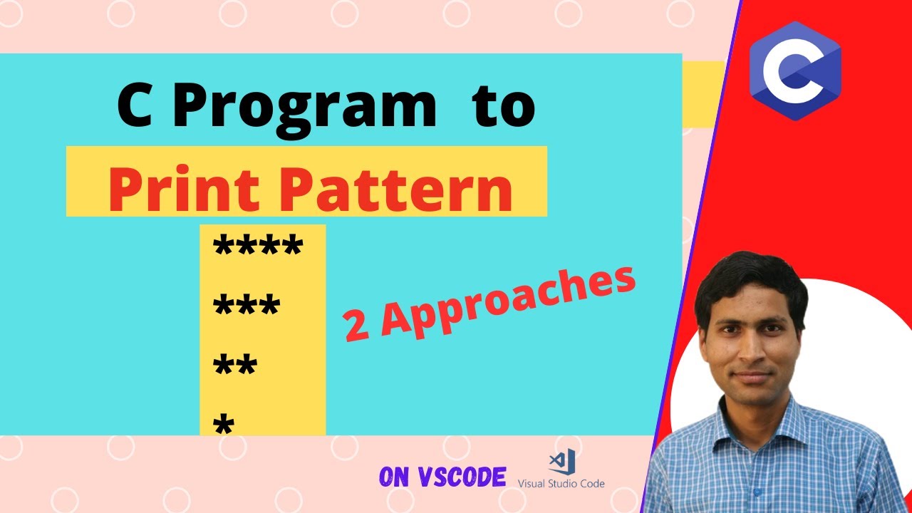 C Program to Print Star Pattern -4 || Logic & Program || C Programming  || Dilip Kumar Gangwar