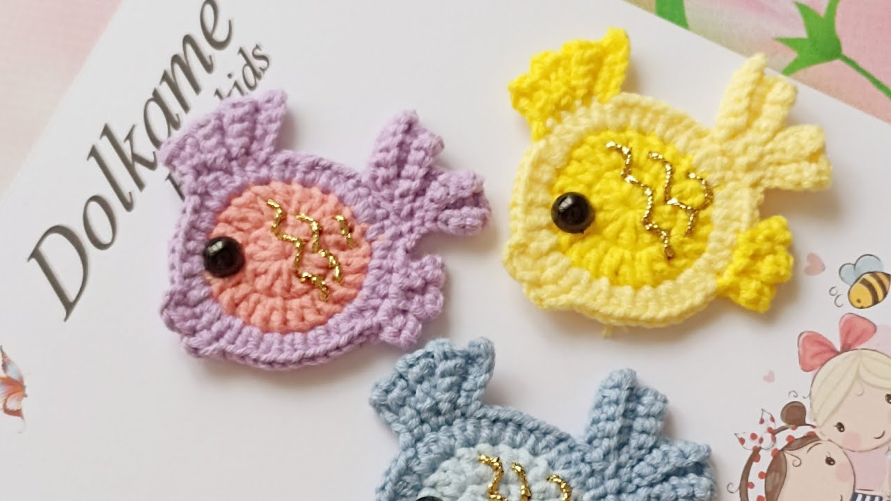 Örgü balık toka yapımı #balık #baliktoka #dolkame #hairclip #örgütoka #toka