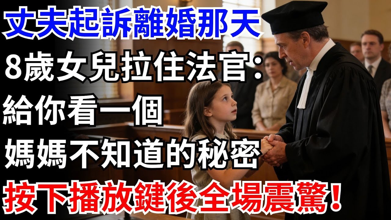 丈夫起訴離婚那天，8歲女兒突然拉住法官：給你看一個媽媽不知道的祕密，按下播放鍵後全場震驚！#奇聞#故事