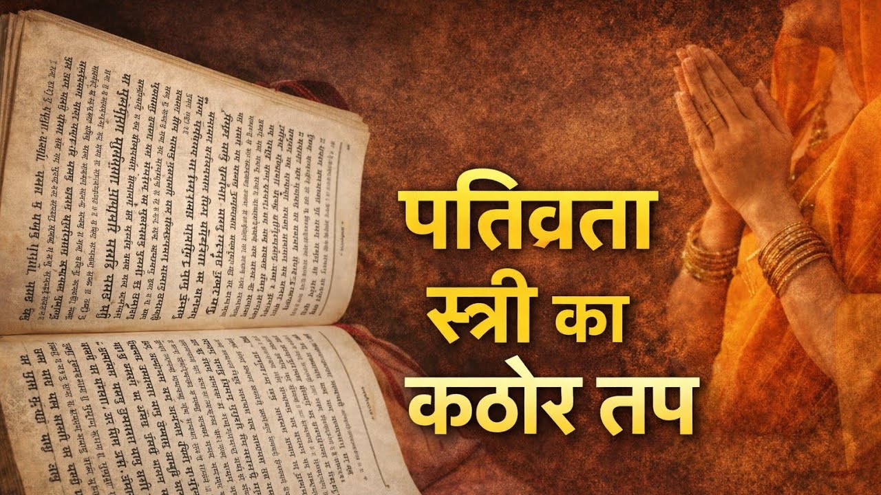पतिव्रता स्त्री का कठोर तप | शास्त्रों में वर्णित अद्भुत साधना | संस्कृत श्लोक हिन्दी अर्थ”