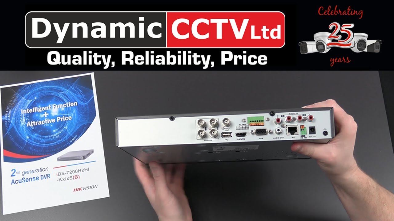 Hikvision iDS Acusense TVI DVR with target classification and face detection