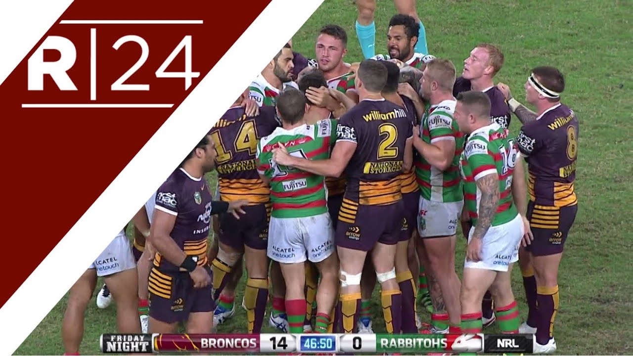 Sam Burgess sparks mass brawl in NRL