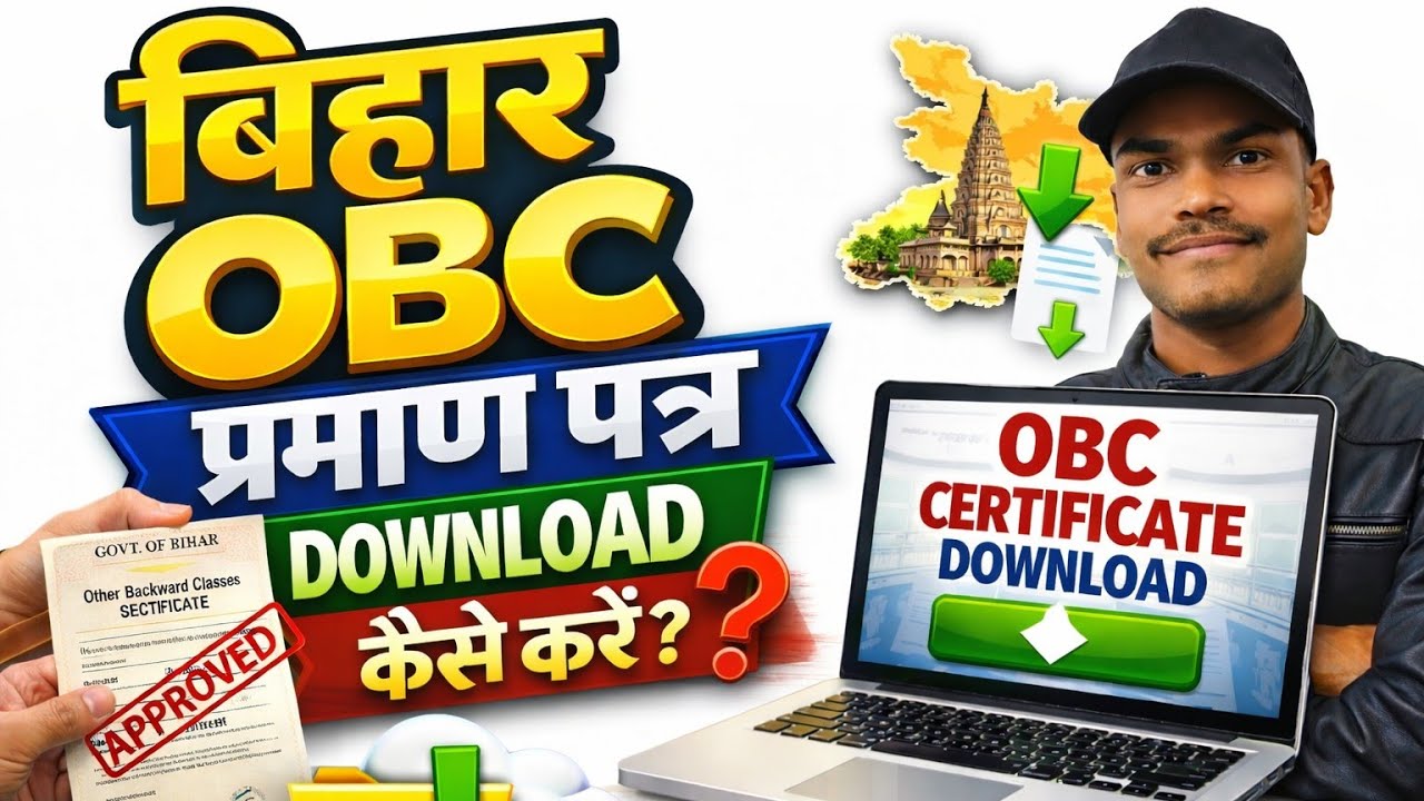 Bihar obc certificate download kaise karen? बिहार ओबीसी सर्टिफिकेट कैसे निकाले?