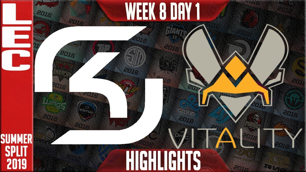 SK vs VIT Highlights | LEC Summer 2019 Week 8 Day 1 | SK Gaming vs Vitality