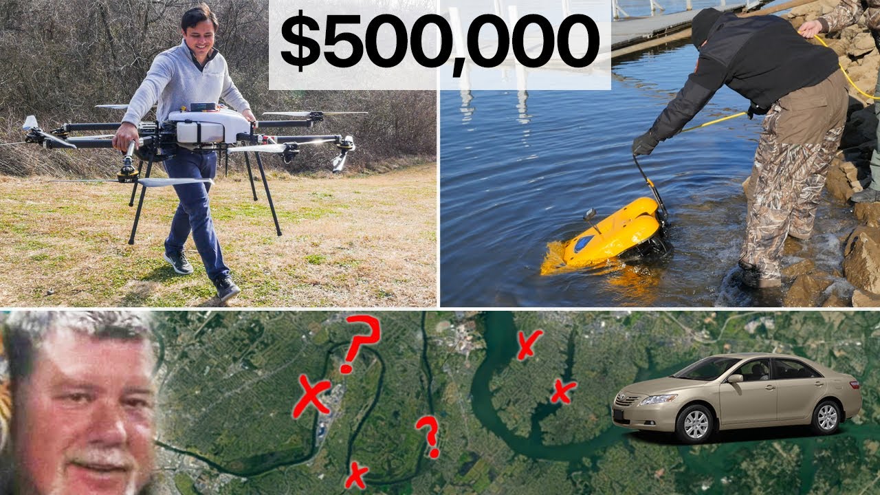 $500,000 Drones Search River for Bill Simmons (MISSING PERSON COLD CASE)