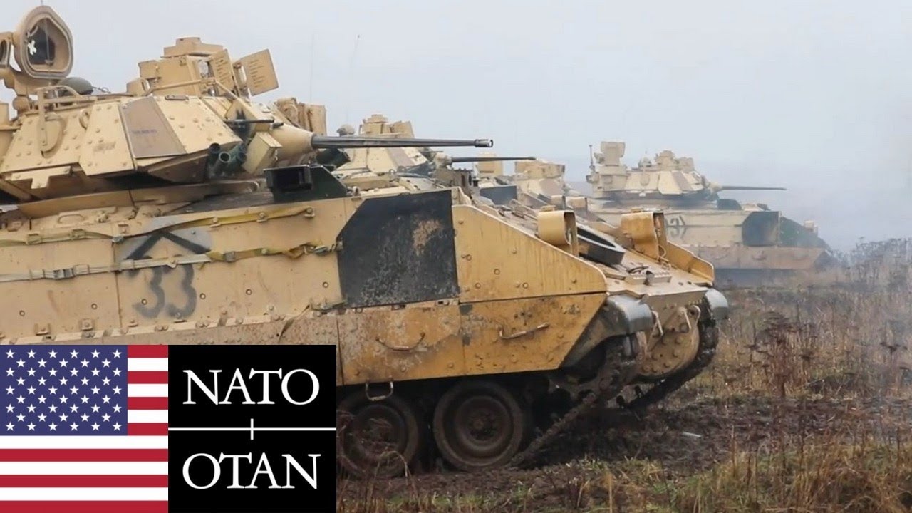 Демонстрация огневой мощи НАТО: M1A2 Abrams и боевые машины в Польше