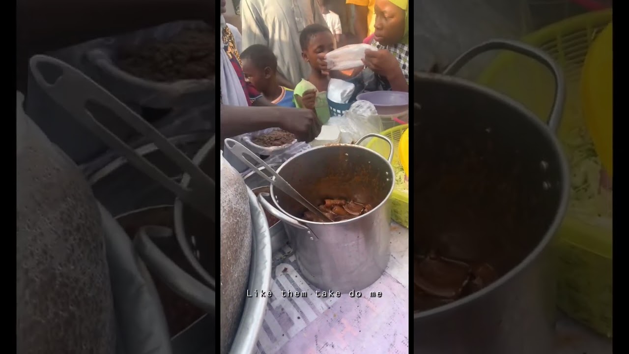 Wasawasa is a local dish in Northern Ghana Tamale. #foodvlog #market #streetfood