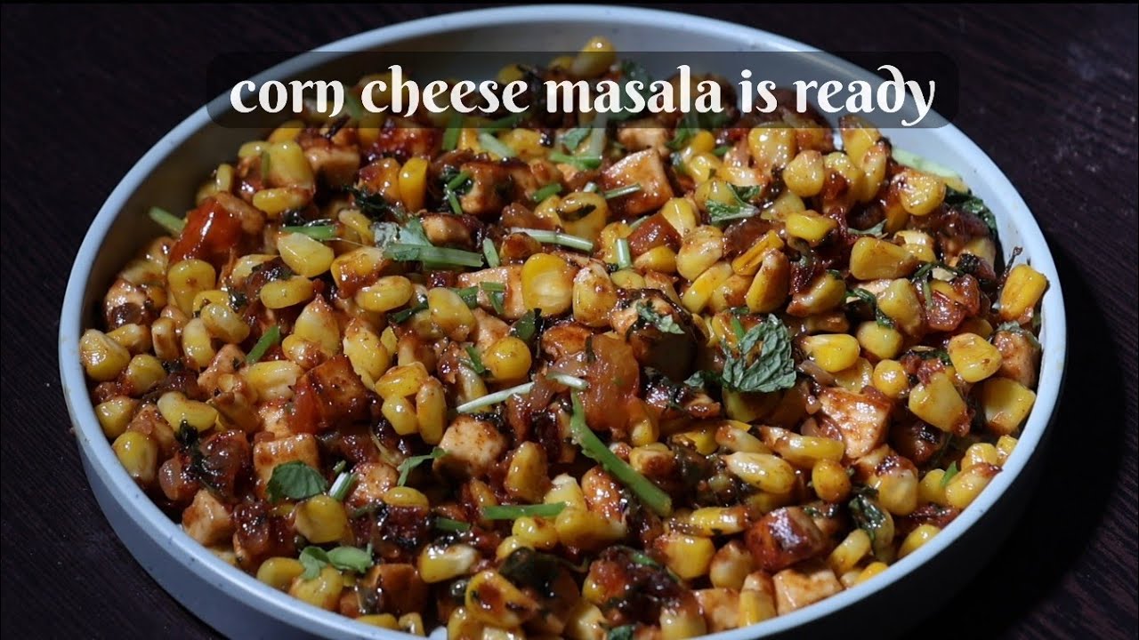 Cheese Sweet Corn Masala | Cheese Sweet Corn Chaat Recipe | Easy Sweet Corn Recipe
