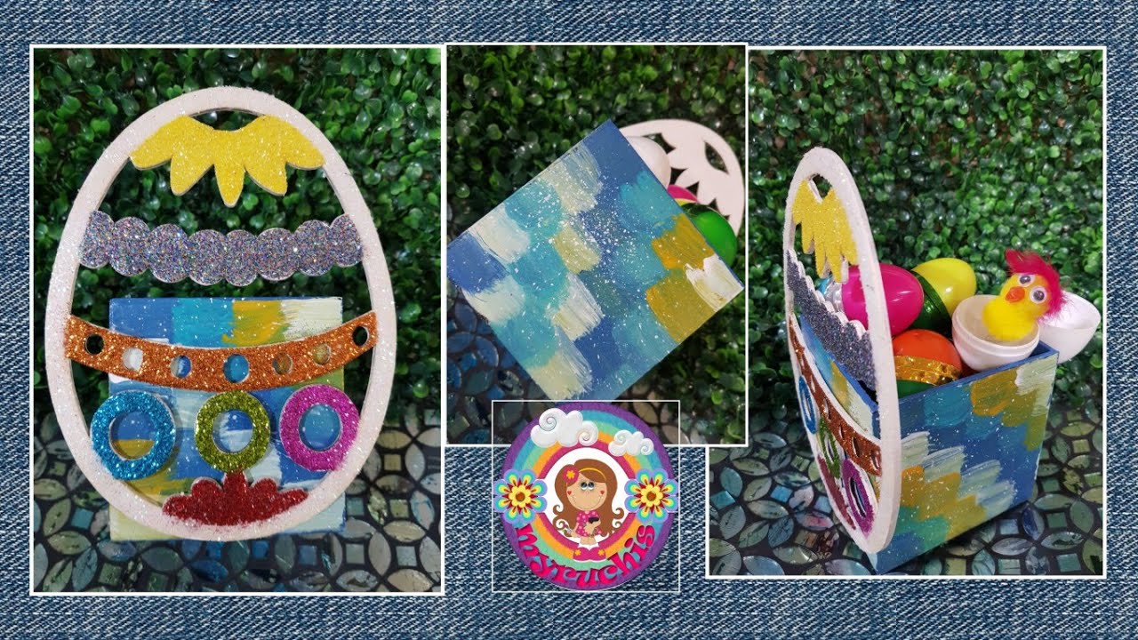 MANUALIDADES DE PASCUA PARA NIÑOS 2. CAJA HUEVITO DE PASCUA DECORADA.
