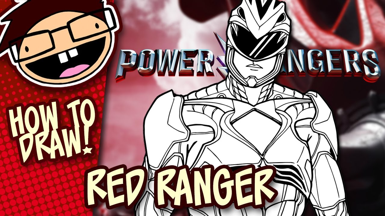How to Draw RED RANGER (Power Rangers [2017] Movie) | Narrated Easy Step-by-Step Tutorial