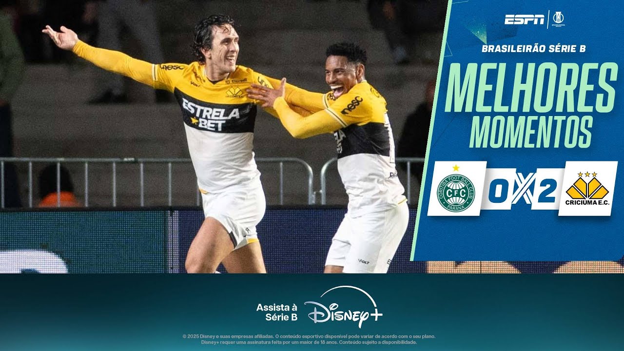 CRICI&Uacute;MA BATE O CORITIBA E ASSUME A LIDERAN&Ccedil;A DA S&Eacute;RIE B | Melhores momentos