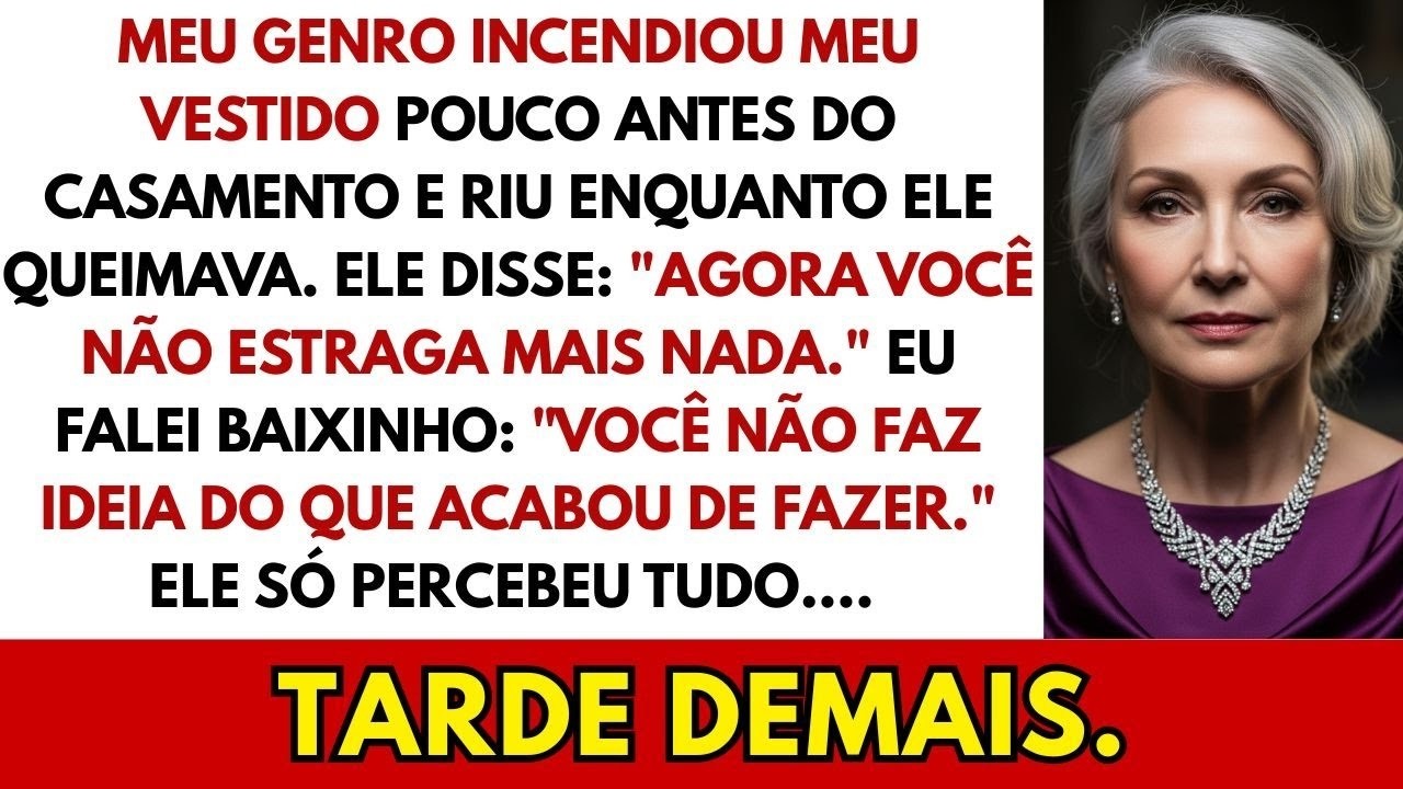 Meu genro queimou meu vestido de família antes do casamento. Minha reação foi…